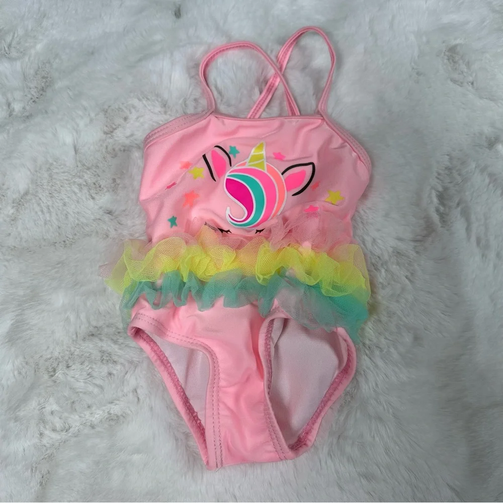 Wonder Nation BabyGirl Unicorn Bathing Suit